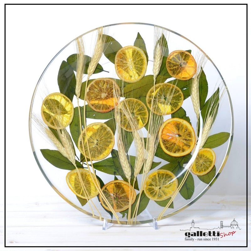 Round Centerpiece Wheat and Orange Collection - Riccardo Marzi