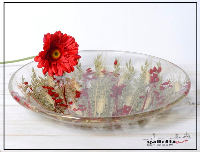 Round Centerpiece Wheat in Red Collection - Riccardo Marzi