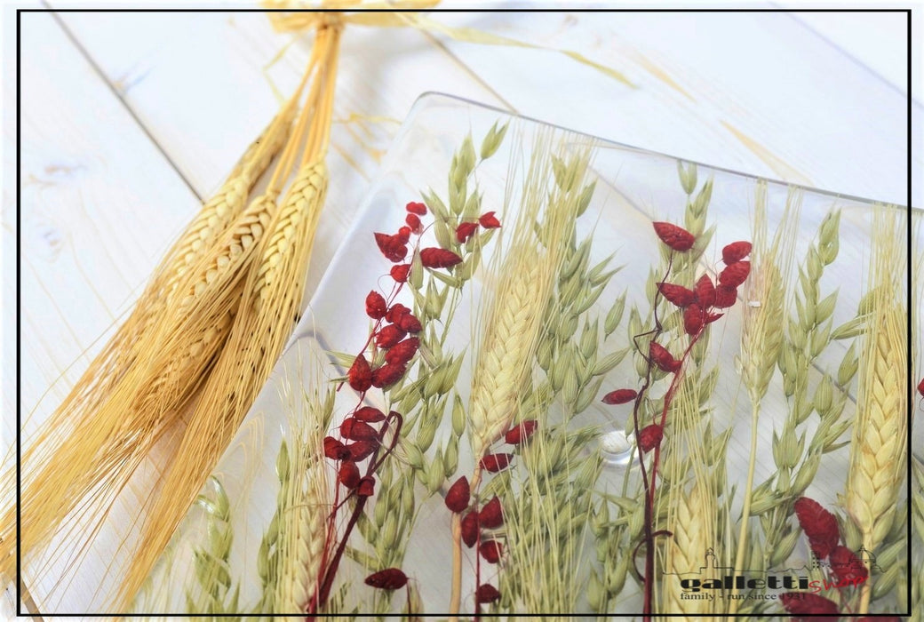 Square Centerpiece Wheat in Red Collection - Riccardo Marzi