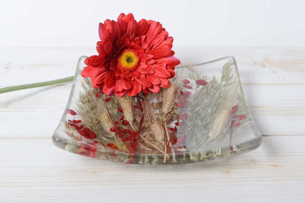 Square Centerpiece Wheat in Red Collection - Riccardo Marzi