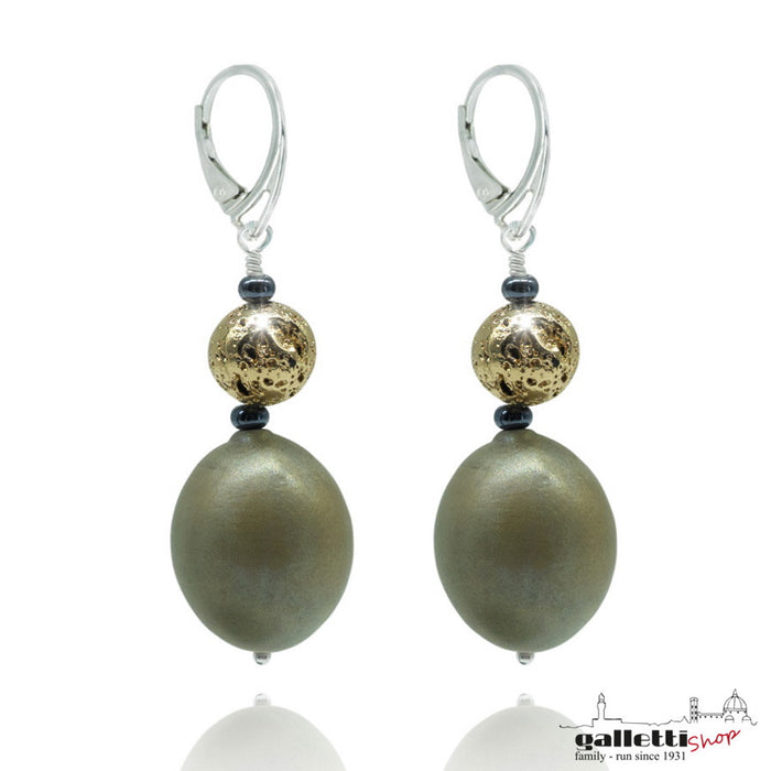 Murano glass D&T earrings -  Bourgeois TOP