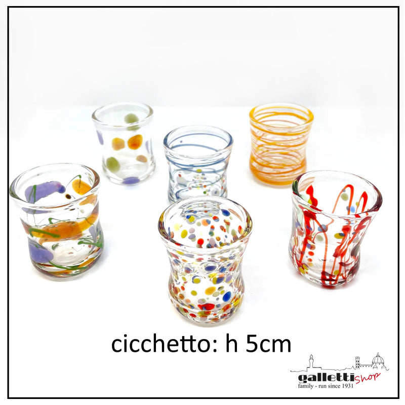 Massimo Lunardon Shot glasses – Cicchetto set of 6