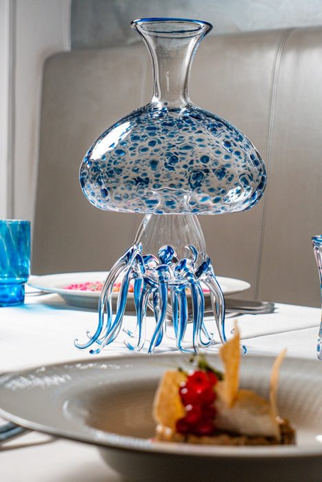 Massimo Lunardon Wine decanter – Blue Jellyfish