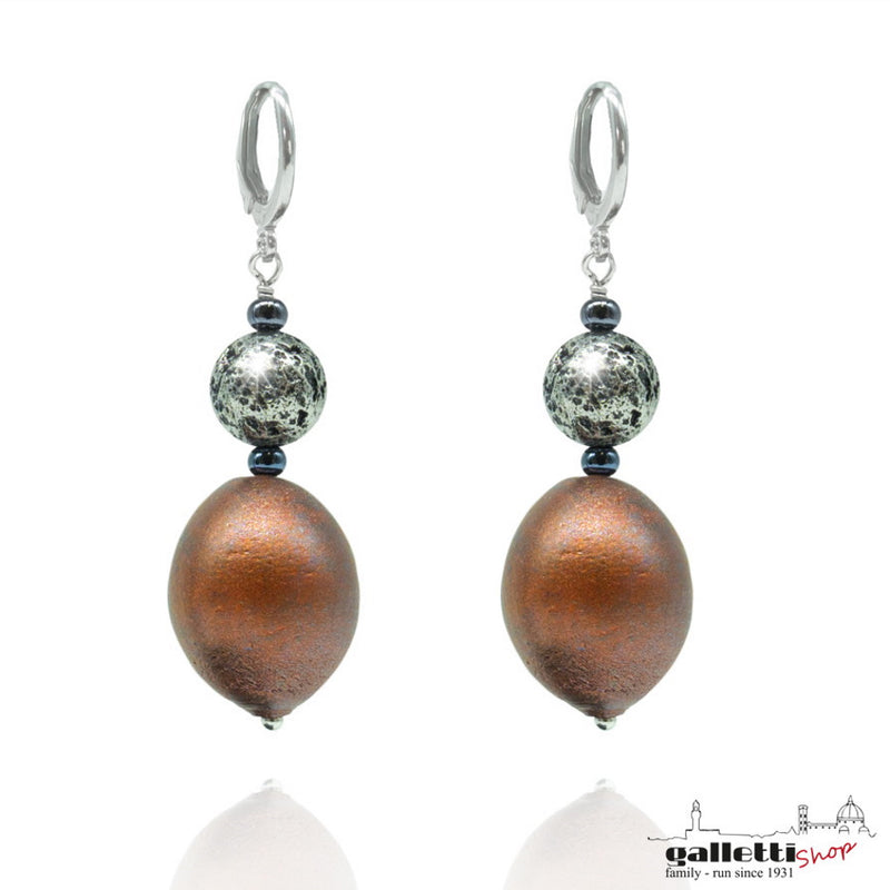 Murano glass D&T earrings -  Bourgeois TOP